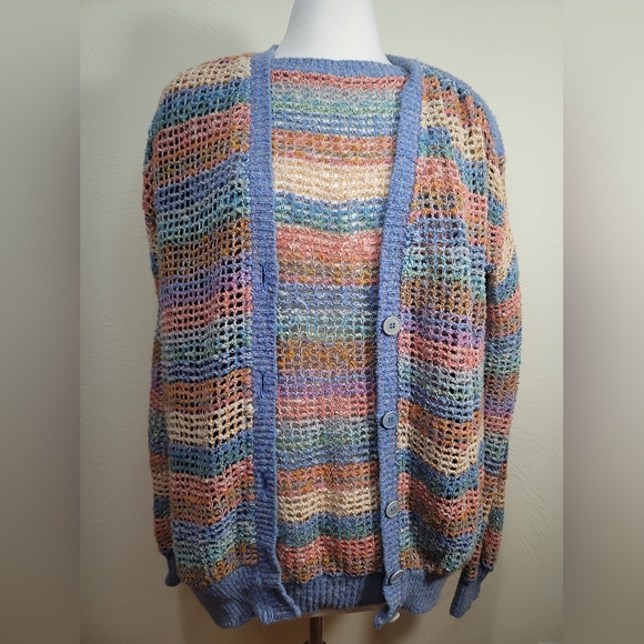 RARE Missoni multicolor wool mix 2 PIECE cardigan and sweater Sz. M